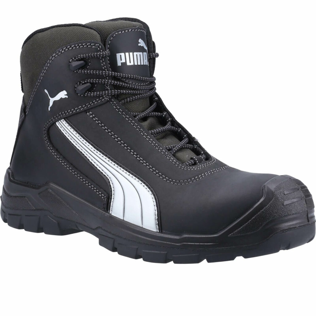 Puma Mens Safety Cascades Mid Safety Boots Black Size 13