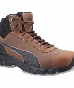 Puma Mens Safety Condor Mid Safety Boots Brown Size 6