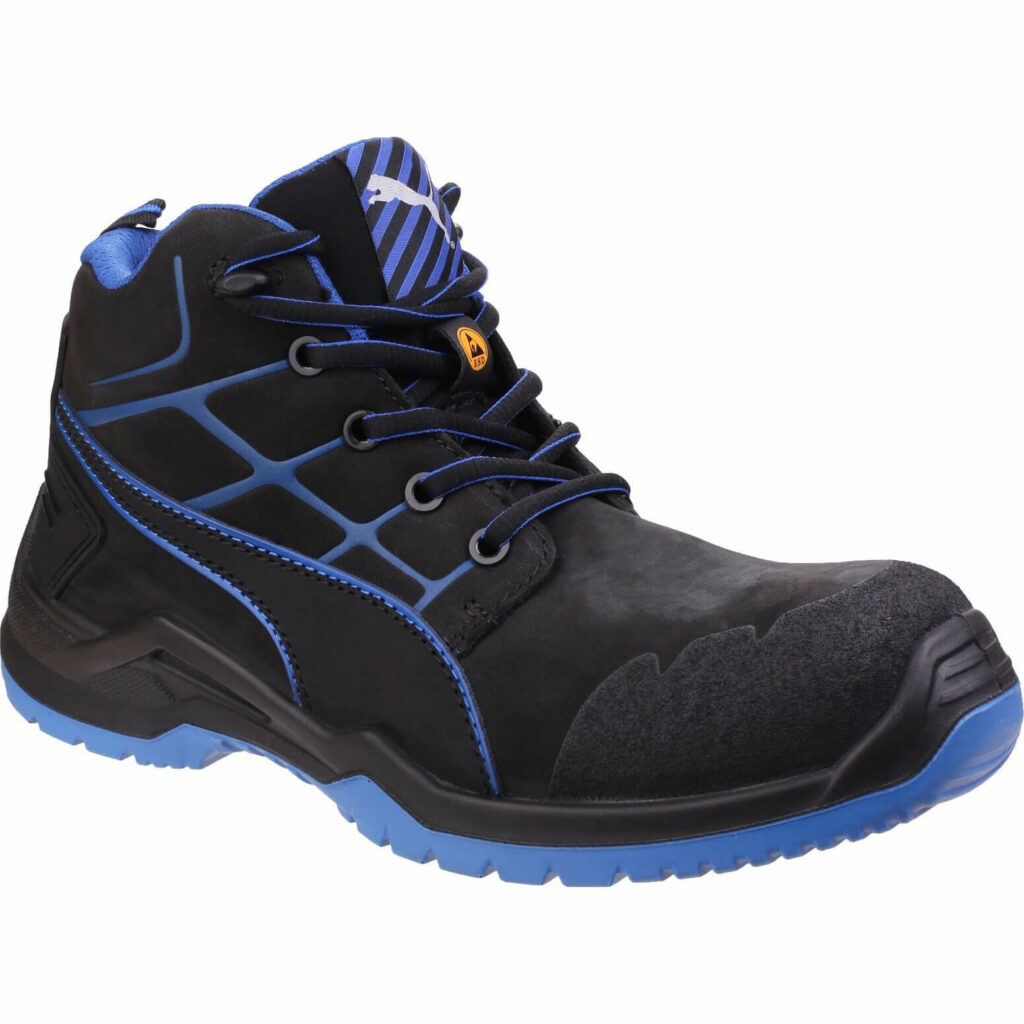 Puma Mens Safety Krypton Safety Boots Blue Size 6.5