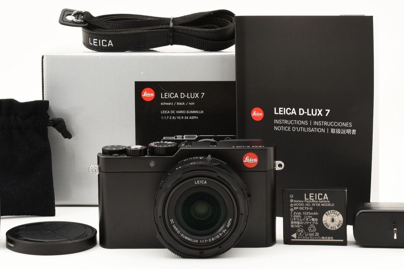 Leica D-LUX 7 Digital Camera Black (Shutter Count:1707) [Near Mint] #3428A