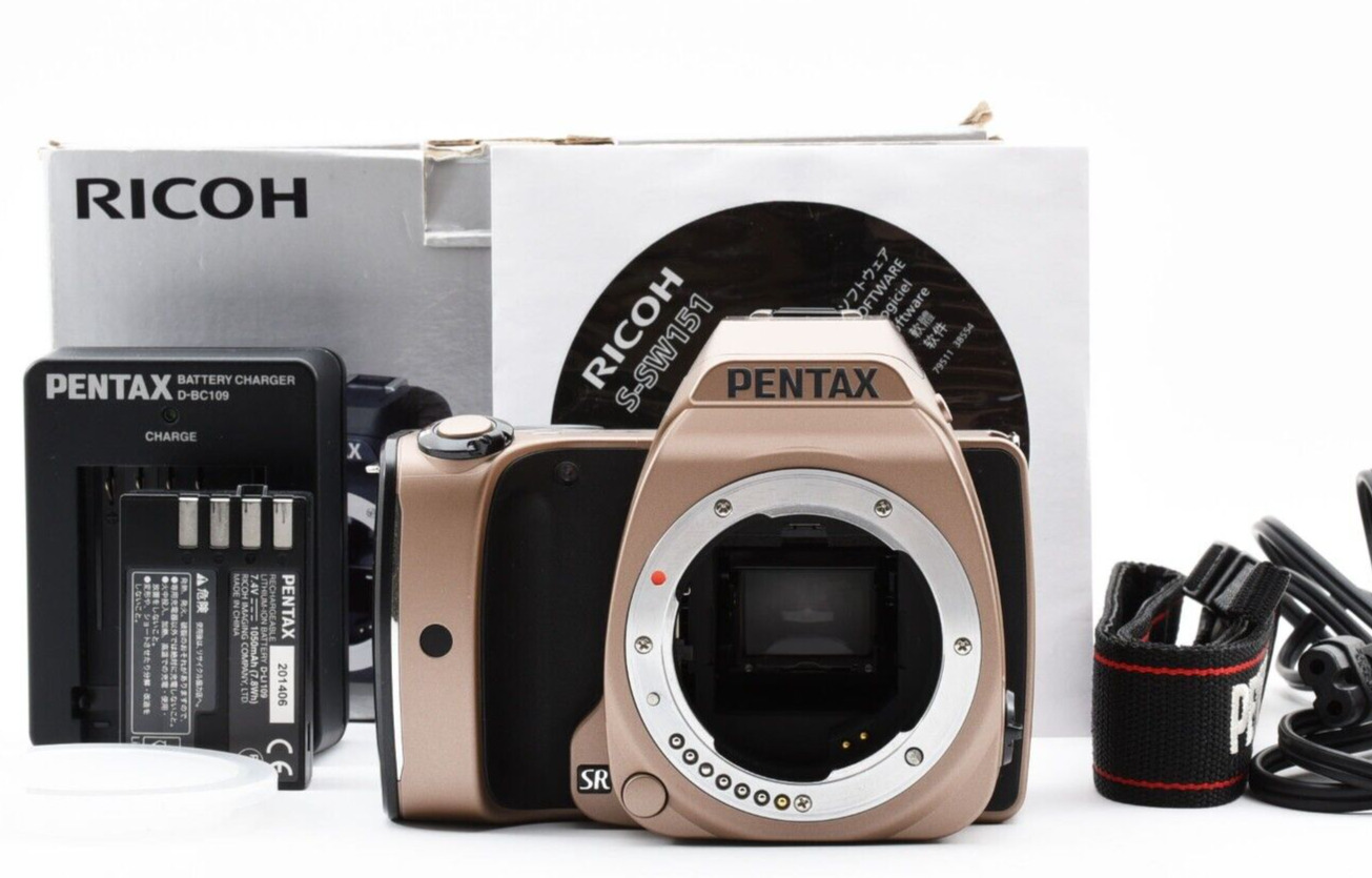 PENTAX K-S1 20.1MP Digital SLR Camera Gold w/box RARE COLOR [Exc+++] Japan 8394